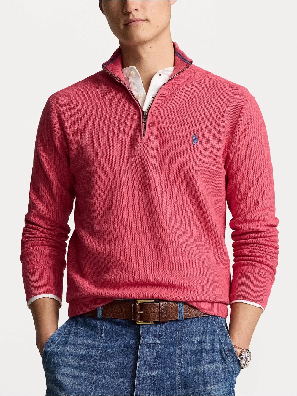 Polo Ralph Lauren Luxury Jersey Quarter-Zip Performance Pullover